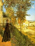 Camille Pissaro Louveciennes : The Road to Versailles oil